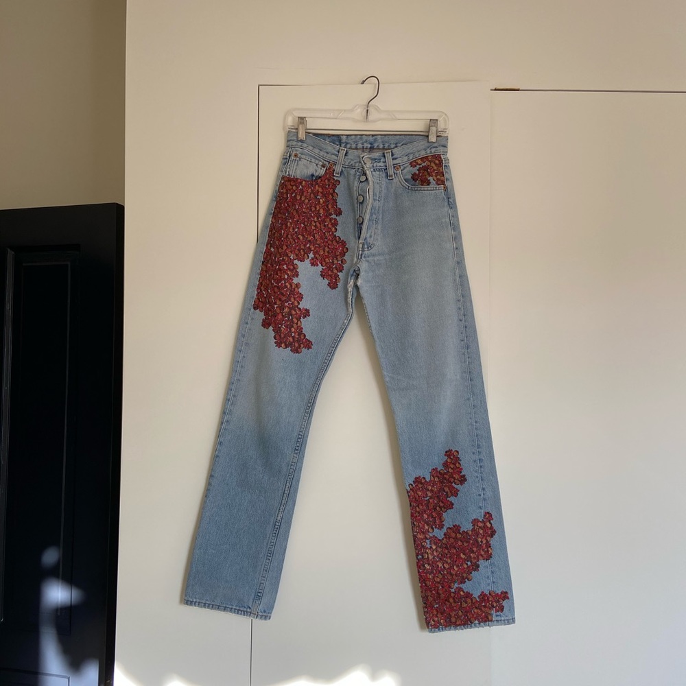Vintage painted Levi’s - Picture 2 of 9